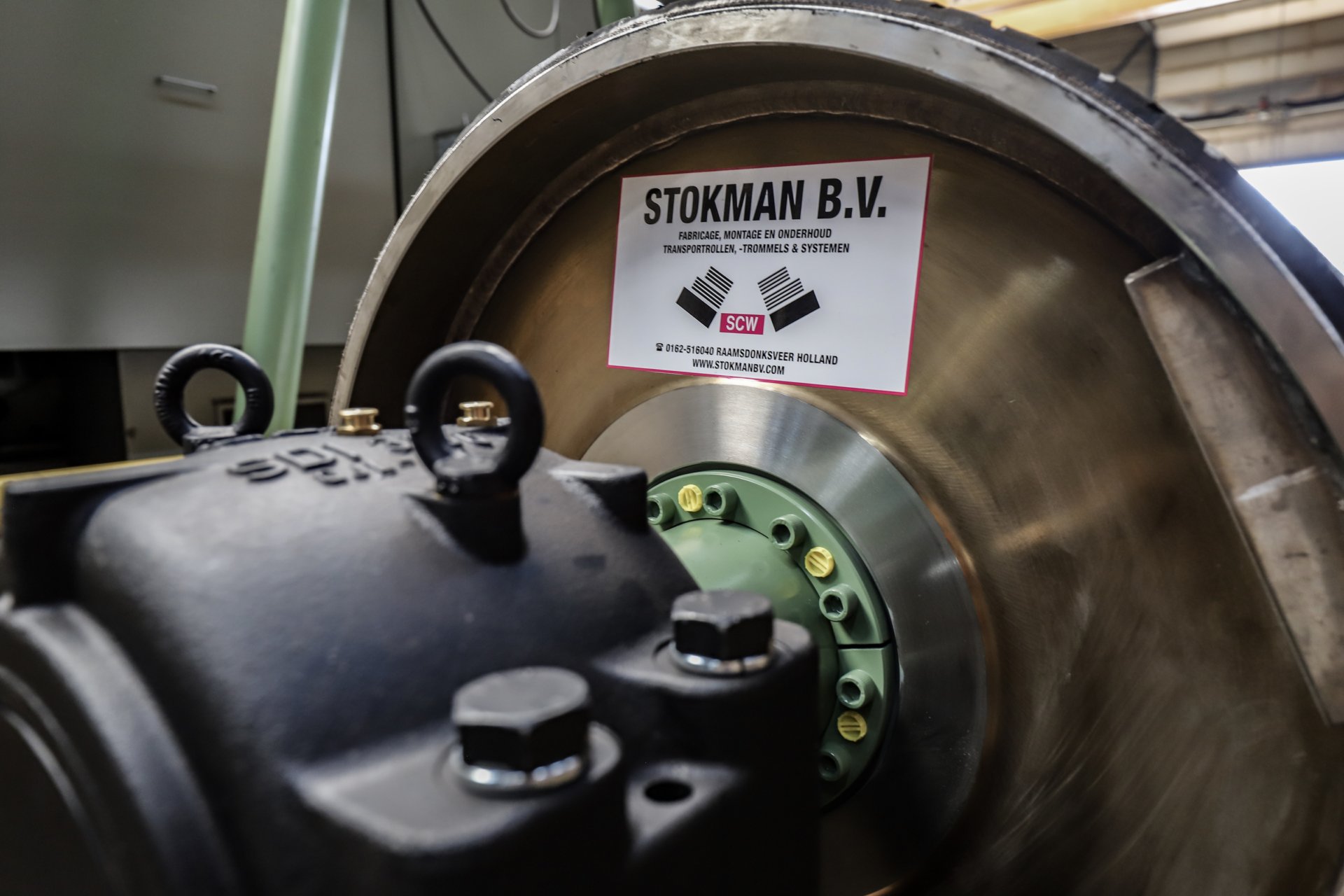 Transportband trommel voor bulkhandling van Stokman