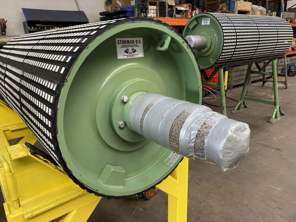 Productie en ontwerp hoogwaardige transportband trommels voor heavy duty transportsystemen